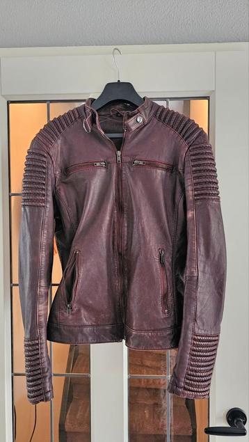 Leren dames jas bordeaux mt 40 beschikbaar voor biedingen