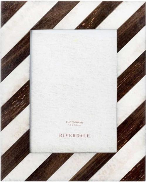 Riverdale Fotolijst Denver Lichtbeige Donkerbruin 13x18cm, Audio, Tv en Foto, Fotografie | Fotolijsten, Nieuw, Ophalen