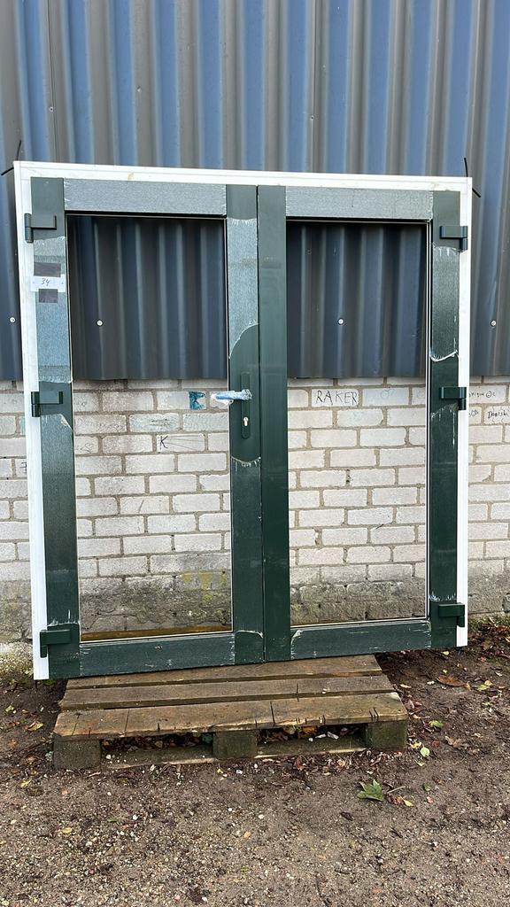 (34) Nieuwe kunststof tuindeuren, Doe-het-zelf en Verbouw, Kozijnen en Schuifpuien, Nieuw, Deurkozijn, Kunststof, 150 tot 225 cm