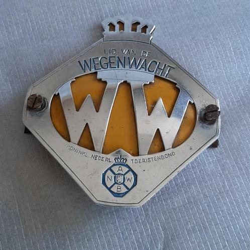 Schild / embleem ANWB Wegenwacht metaal vintage, Auto diversen, Overige Auto diversen, Ophalen