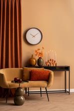 Karlsson Wall clock Ancho dark wood medium, Ophalen of Verzenden, Nieuw, Analoog, Wandklok