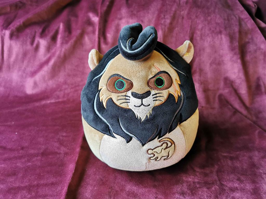 Scar squishmallow Lion King knuffel, Verzamelen, Ophalen of Verzenden, Leeuwenkoning of Jungle Boek, Zo goed als nieuw, Knuffel