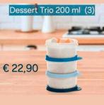 TUPPERWARE Dessert Trio-Quattro 200 ml - bewaren-koelkast, Ophalen of Verzenden, Nieuw, Blauw, Overige typen