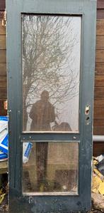 Achterdeur met glas 203x83 Linksdraaiend, Doe-het-zelf en Verbouw, Deuren en Horren, Ophalen, Gebruikt, 80 tot 100 cm, Buitendeur
