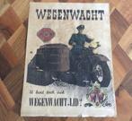 Poster Wegenwacht, heel oud incl.lijst, 40x30 cm., Ophalen of Verzenden, Gebruikt, Auto's