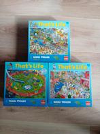 That's Life Puzzels - 3 stuks, Hobby en Vrije tijd, Denksport en Puzzels, Ophalen, 500 t/m 1500 stukjes, Zo goed als nieuw, Legpuzzel