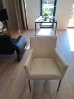 Lederen Eetkamerstoelen - 4 stuks, Ophalen, Wit, Zo goed als nieuw, Metaal