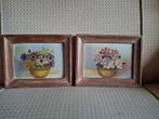 2 vintage olieverf schilderijtjes van de jaren 1951, Ophalen of Verzenden