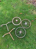 Oude wielen/stuurtjes/trappers, Ophalen of Verzenden, Gebruikt