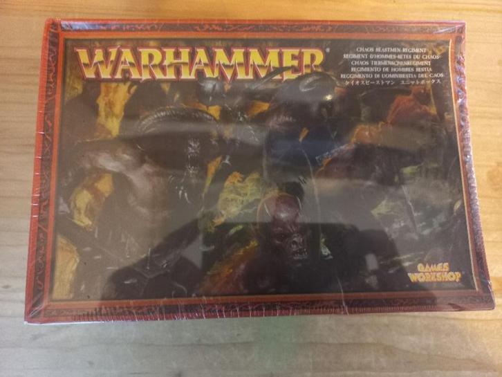 Chaos Beastman regiment doos uit 2000, Hobby en Vrije tijd, Wargaming, Nieuw, Warhammer, Figuurtje(s), Ophalen of Verzenden