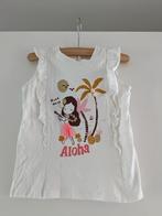 Wit shirtje met Hawaïaans danseresje., Meisje, Ophalen of Verzenden, Zo goed als nieuw, Shirt of Longsleeve