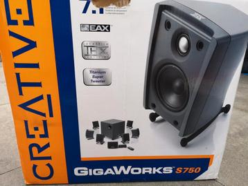 Creative Gigaworks S750 7.1 + Asus Xonar hdav 1.3 deluxe beschikbaar voor biedingen
