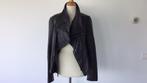 Zwart leren jack ven Goosecraft in maat M-L, Kleding | Dames, Jasjes, Kostuums en Pakken, Maat 38/40 (M), Zwart, Ophalen of Verzenden