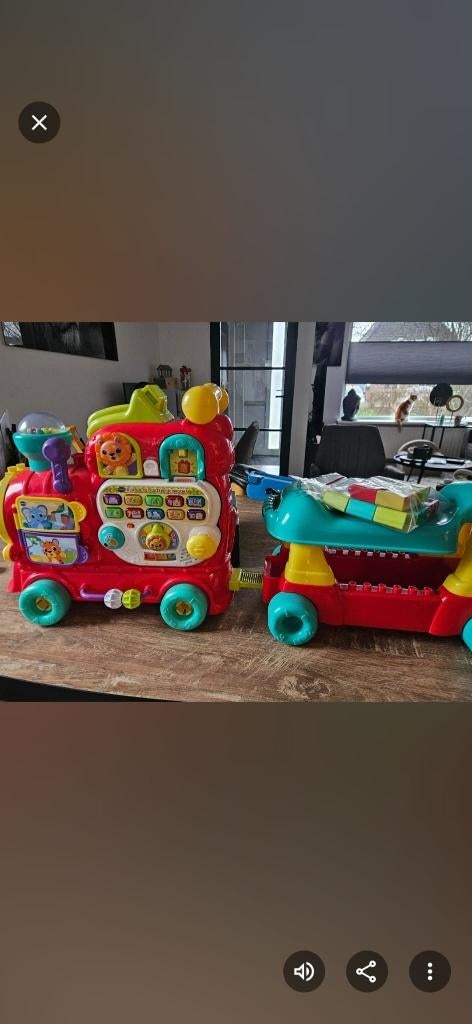 Vitech rijd en leer locomotief, Kinderen en Baby's, Speelgoed | Vtech, Zo goed als nieuw, 6 maanden tot 2 jaar, Ophalen