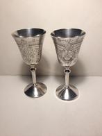 2 antieke verzilverde  drinkbekertjes van E.P.N.S., Antiek en Kunst, Verzenden