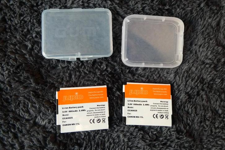 2 Canon NB-L11accu's van jupio, voor ixus en powershot., Audio, Tv en Foto, Fotografie | Accu's en Batterijen, Nieuw, Ophalen of Verzenden