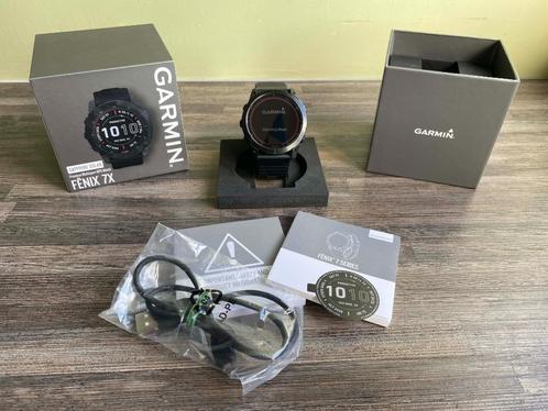 Garmin Fenix 7x Sapphire Solar (24001), Sieraden, Tassen en Uiterlijk, Sporthorloges, Zo goed als nieuw, Zwart, Afstand, Calorieverbanding