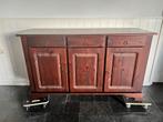 Houten Dressoir met Lades & Deuren, Ophalen, Gebruikt, 100 tot 150 cm, 25 tot 50 cm
