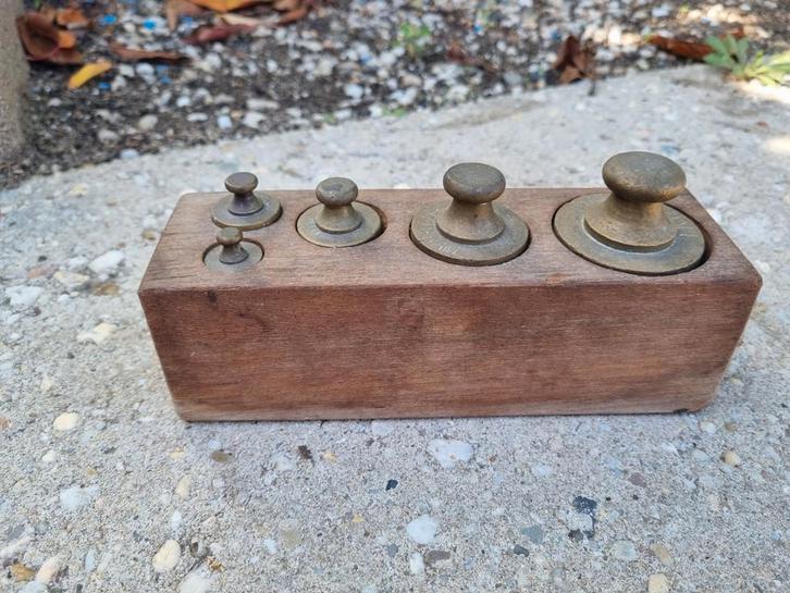 Antiek Messing Gewichtenblok, Antiek en Kunst, Antiek | Gereedschap en Instrumenten, Ophalen of Verzenden
