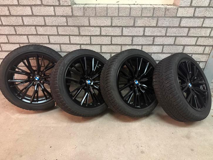 Bmw 18 inch originele velgen met winterband., Auto-onderdelen, Banden en Velgen, Banden en Velgen, Winterbanden, 18 inch, 225 mm