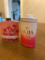Vintage Windsor Dianthus & Alba Talkpoeder Blikken, Ophalen of Verzenden