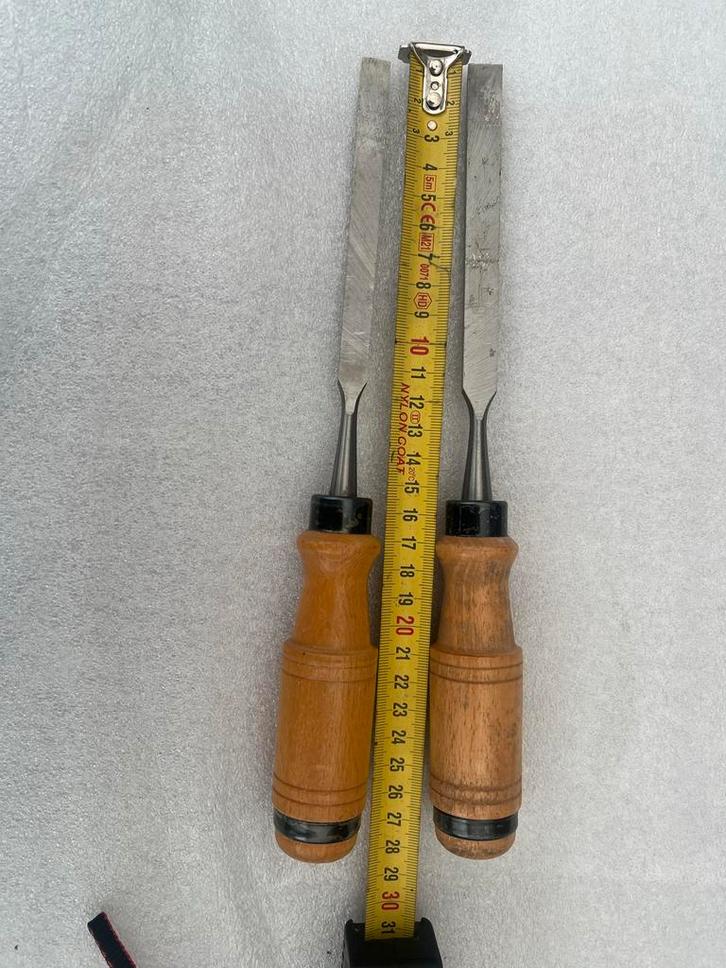 2x Houtbeitels Nooitgedagt Holland, Doe-het-zelf en Verbouw, Gereedschap | Handgereedschap, Zo goed als nieuw, Ophalen of Verzenden