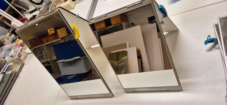 Klapspiegels voor make-up workshop Toneelvereniging, Huis en Inrichting, Woonaccessoires | Spiegels, Gebruikt, Minder dan 50 cm