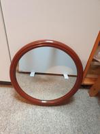 Spiegel rond vintage retro, Huis en Inrichting, Minder dan 50 cm, Rond, Ophalen of Verzenden, Zo goed als nieuw