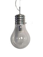 Enorme Kare design hanglamp bulb in de vorm van een lamp, Ophalen of Verzenden, Gebruikt, Glas, Minder dan 50 cm