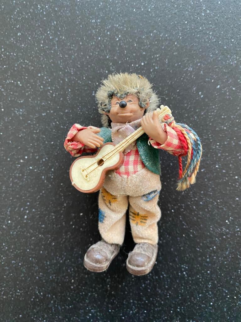 Steiff Mecki Egel met Gitaar, Antiek en Kunst, Antiek | Speelgoed, Ophalen of Verzenden