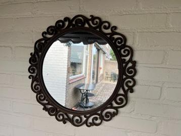 Twee gietijzeren spiegels - brocante beschikbaar voor biedingen