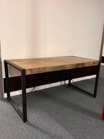 Eettafel mango hout met staal, Huis en Inrichting, Tafels | Eettafels, Ophalen, 200 cm of meer, 50 tot 100 cm, Zo goed als nieuw