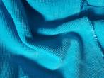 Aqua blauwe bekledingsstof, Hobby en Vrije tijd, Stoffen en Lappen, 200 cm of meer, Nieuw, Blauw, Ophalen of Verzenden