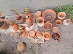 Heel veel terracotta bloempotten tekoop., Ophalen, Rond, Minder dan 25 cm