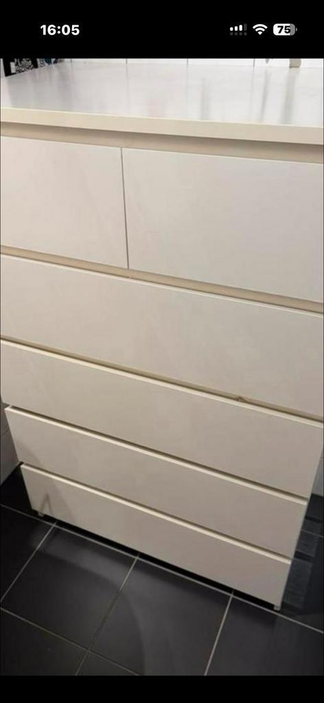 IKEA malm ladenkast, Huis en Inrichting, Kasten | Ladekasten, Gebruikt, 100 tot 150 cm, 100 tot 150 cm, 25 tot 50 cm, 5 laden of meer