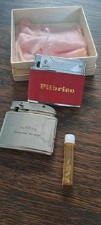 Vintage benzine aanstekers + vuursteentjes Plibrico, Ophalen of Verzenden, Gebruikt, Aansteker