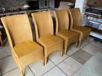 Vier Lloyd loom eetkamerstoelen, Huis en Inrichting, Stoelen, Ophalen, Zo goed als nieuw, Bruin, Vier