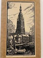 Breda - Houtsnede van Victor van Schoonhoven van Beurden, Ophalen of Verzenden