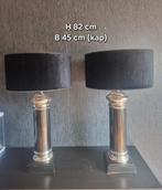 Zwart/zilveren lampen set - luxe & chique, Ophalen, Gebruikt, Luxe, chique, Metaal