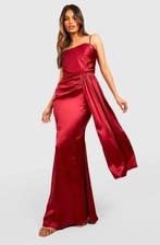 Boohoo Maxi Jurk Satijn Berry – Nieuw – Maat 38, Maat 38/40 (M), Boohoo, Nieuw, Ophalen of Verzenden