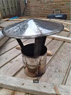 kap kachel afvoerpijp, Ophalen of Verzenden, Gebruikt, Hout, Houtkachel