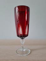 Set van 5 vintage Luminarc Rubilux Red champagne flutes, Nvt 2de hands, Overige typen, Nvt 2de hands, Ophalen of Verzenden