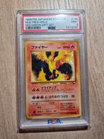 pokémon moltres holo swirl gift set japanese mint psa 9, Ophalen of Verzenden, Zo goed als nieuw