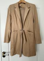 Crème de la crème  suede look lange blazer beige nieuw S, Kleding | Dames, Jasjes, Kostuums en Pakken, Beige, Ophalen of Verzenden