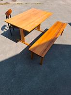 Vintage tafel Scandinavië Zweeds design retro stoel Deens, Ophalen, Gebruikt, Rechthoekig, 50 tot 100 cm