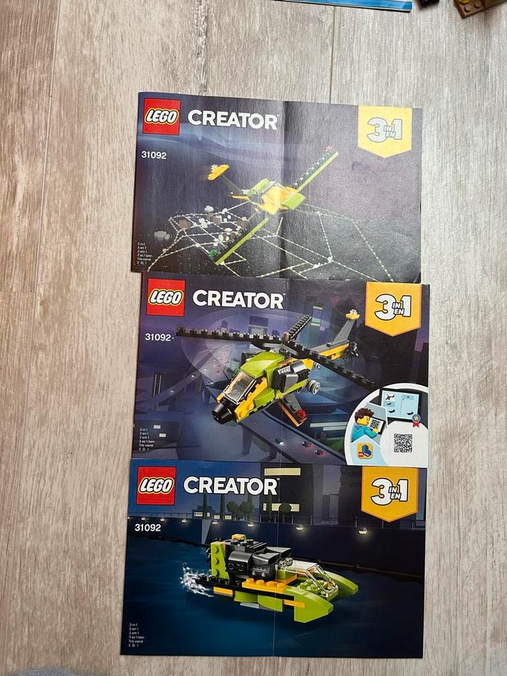 Lego Creator 31092 - 3-in-1 Avonturen, Kinderen en Baby's, Speelgoed | Duplo en Lego, Gebruikt, Lego, Complete set, Ophalen of Verzenden