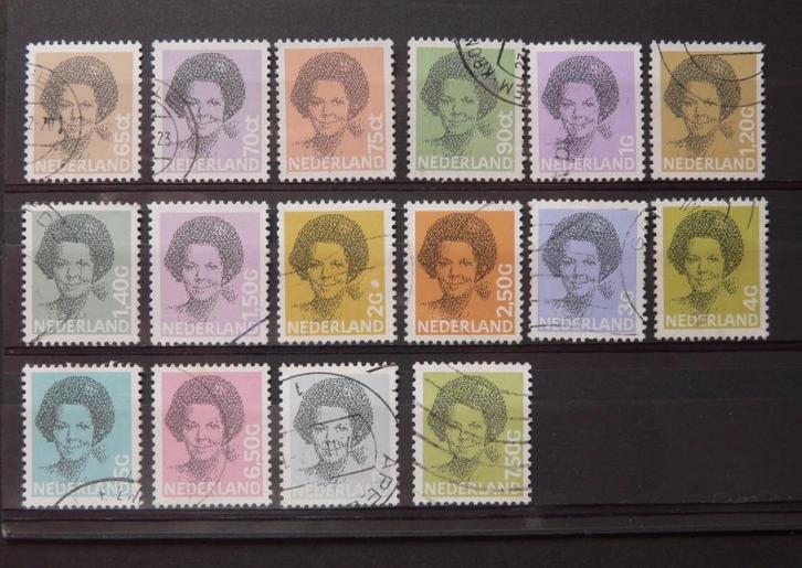 Nederland NVPH 1237 – 1252 Gestempeld, Postzegels en Munten, Postzegels | Nederland, Gestempeld, Na 1940, Ophalen of Verzenden