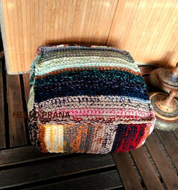 SALE🤎Ethnic Berber Poef Kussen Meditatie Lifestyle Duurzaam beschikbaar voor biedingen