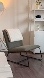 Loods 5 Fauteuil - Donkergroen & Stalen Onderstel, Huis en Inrichting, Fauteuils, Ophalen, Minder dan 75 cm, Zo goed als nieuw