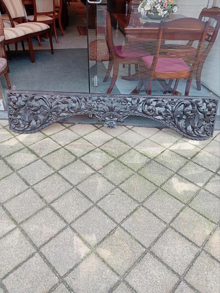 Rijk gesneden Koloniale Ornament 19 eeuws, Antiek en Kunst, Kunst | Beelden en Houtsnijwerken, Ophalen of Verzenden